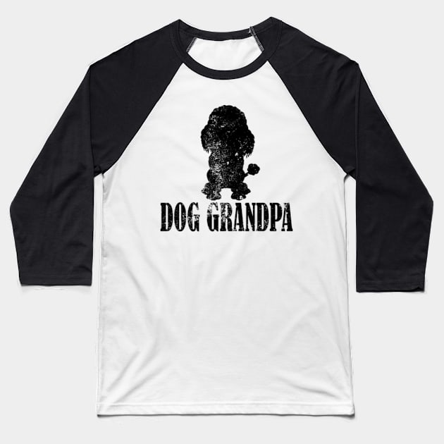 Poodles Dog Grandpa Baseball T-Shirt by AstridLdenOs